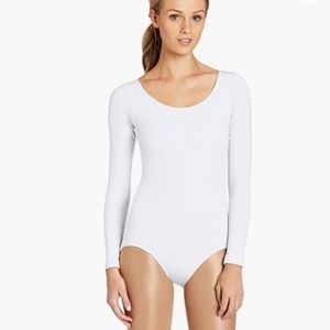 Capezio White Leotard/Bodysuit